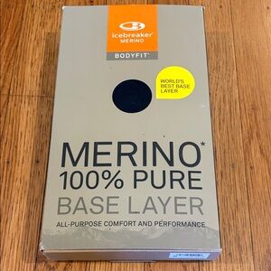 Icebreaker Merino Base Layer Packaging - Taupe, Orange, Yellow, Black